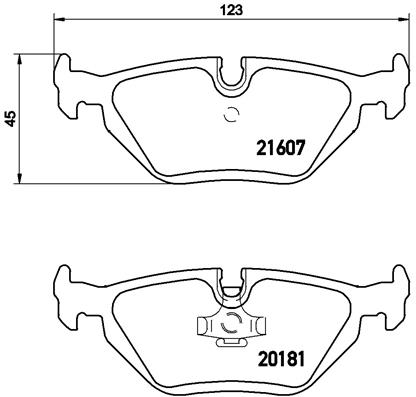 Placute frana BREMBO P 06 013