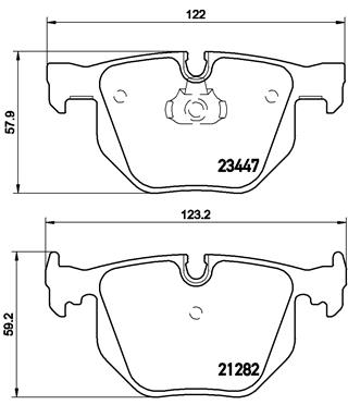 Placute frana BREMBO P 06 029