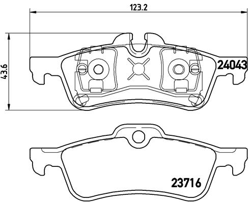 Placute frana BREMBO P 06 032