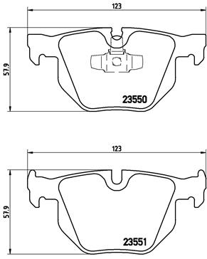 Placute frana BREMBO P 06 039