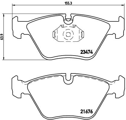 Placute frana BREMBO P 06 042