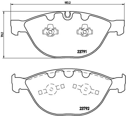 Placute frana BREMBO P 06 047