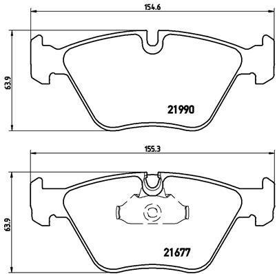 Placute frana BREMBO P 06 065