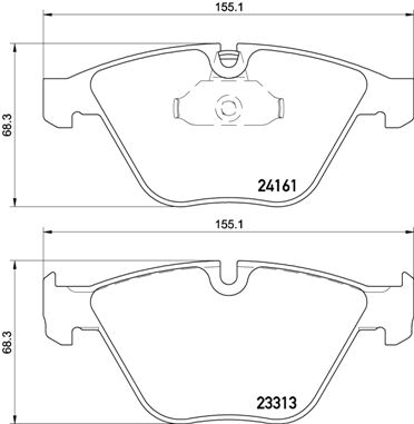 Placute frana BREMBO P 06 081