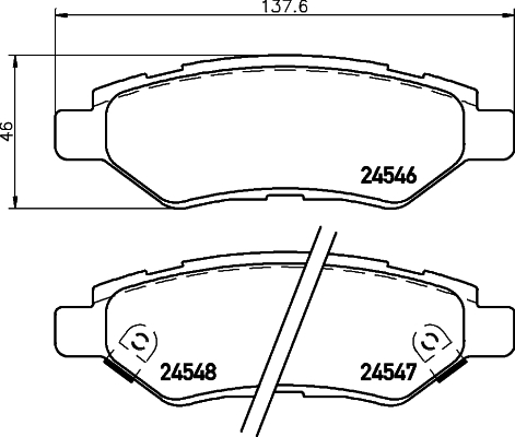 Placute frana BREMBO P 09 014