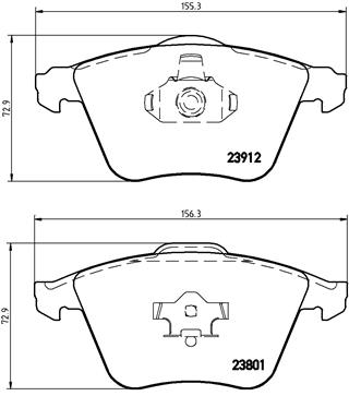 Placute frana BREMBO P 10 012