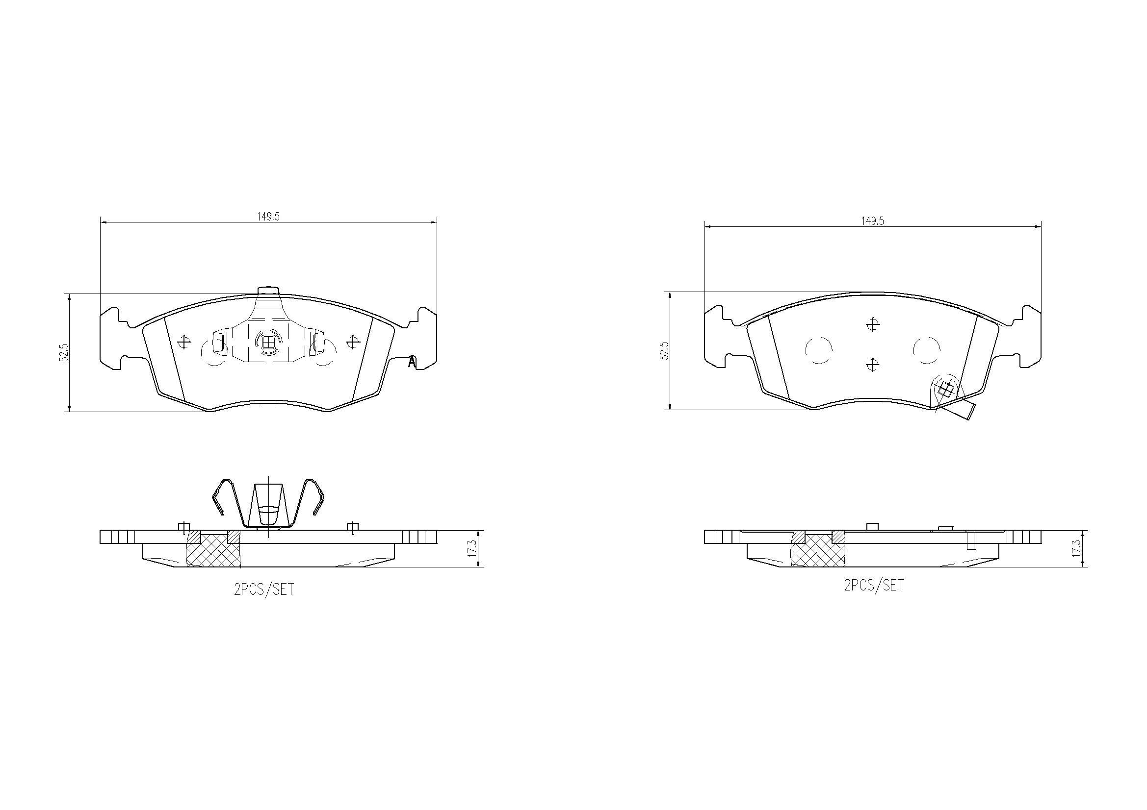 Placute frana BREMBO P 11 031