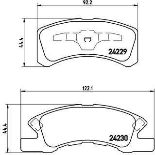Placute frana BREMBO P 16 011