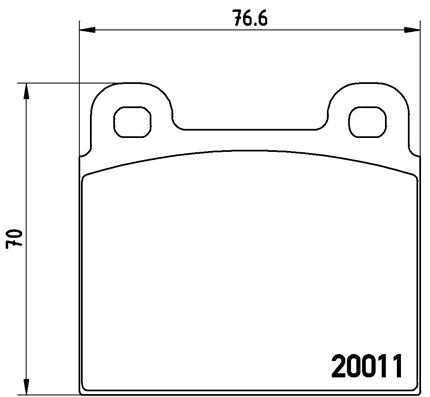 Placute frana BREMBO P 23 001