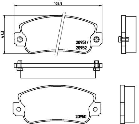 Placute frana BREMBO P 23 013