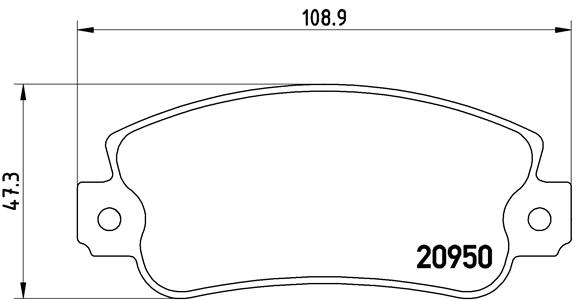 Placute frana BREMBO P 23 021