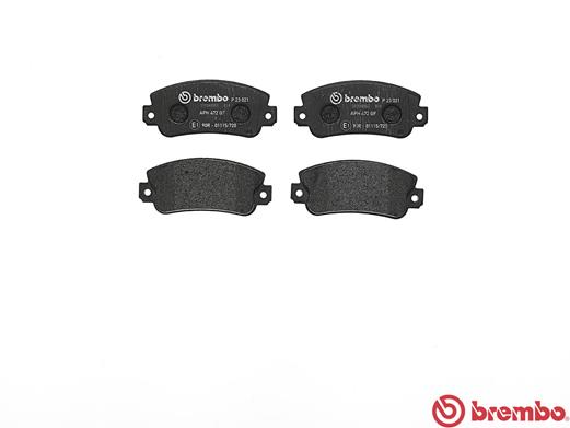 Placute frana BREMBO P23021