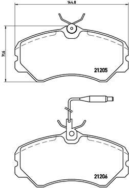 Placute frana BREMBO P 23 023