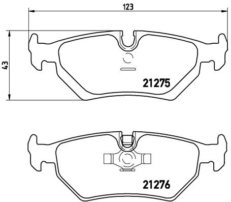 Placute frana BREMBO P 23 062
