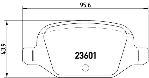 Placute frana BREMBO P 23 064