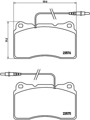 Placute frana BREMBO P 23 082