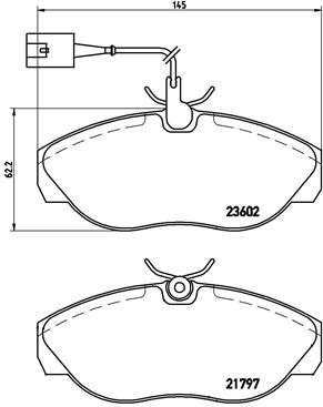 Placute frana BREMBO P 23 083