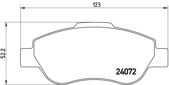 Placute frana BREMBO P 23 097