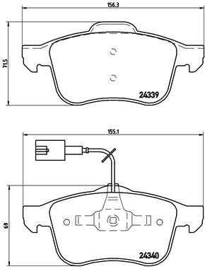 Placute frana BREMBO P 23 103