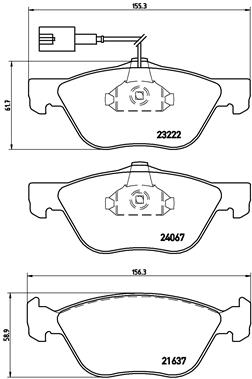 Placute frana BREMBO P 23 112