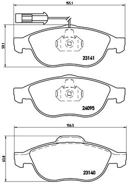 Placute frana BREMBO P 23 114