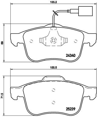 Placute frana BREMBO P 23 132
