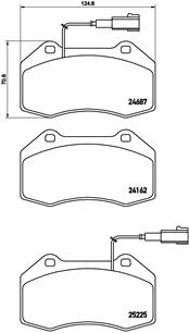 Placute frana BREMBO P 23 139