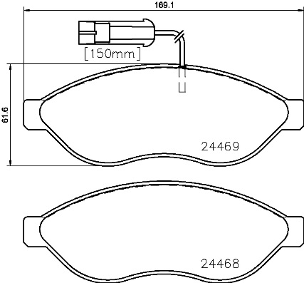Placute frana BREMBO P 23 143