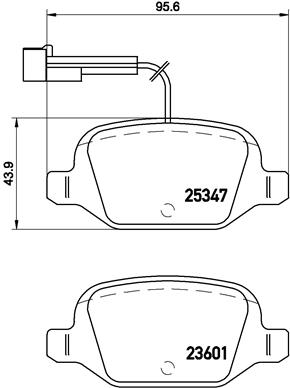Placute frana BREMBO P 23 146