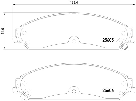 Placute frana BREMBO P 23 149