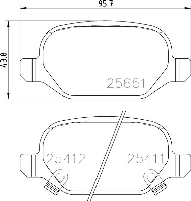 Placute frana BREMBO P 23 151