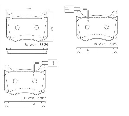 Placute frana BREMBO P 23 183