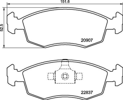 Placute frana BREMBO P 23 192