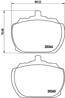 Placute frana BREMBO P 24 004