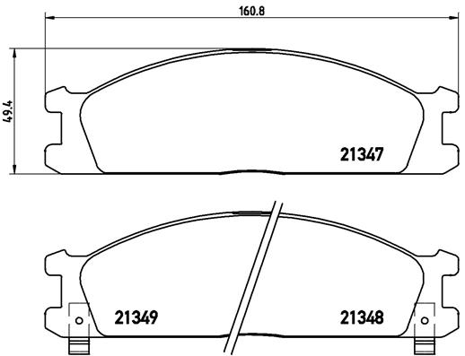 Placute frana BREMBO P 24 026