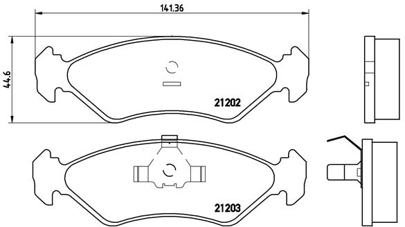 Placute frana BREMBO P 24 028