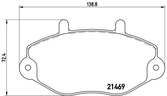 Placute frana BREMBO P 24 033