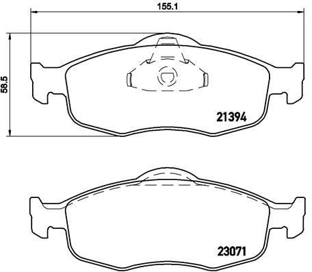 Placute frana BREMBO P 24 037