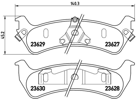 Placute frana BREMBO P 24 042