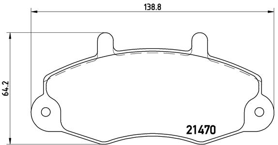 Placute frana BREMBO P 24 049