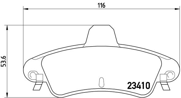 Placute frana BREMBO P 24 070