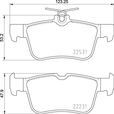 Placute frana BREMBO P 24 175