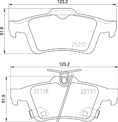 Placute frana BREMBO P 24 216