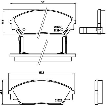 Placute frana BREMBO P 28 016