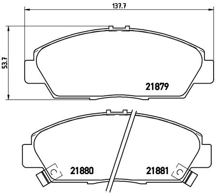 Placute frana BREMBO P 28 021