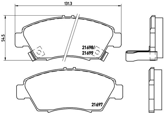 Placute frana BREMBO P 28 024