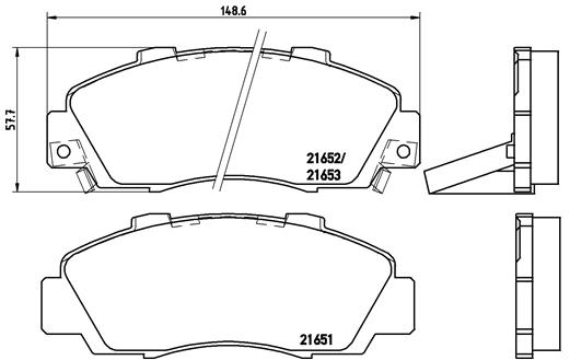 Placute frana BREMBO P 28 026