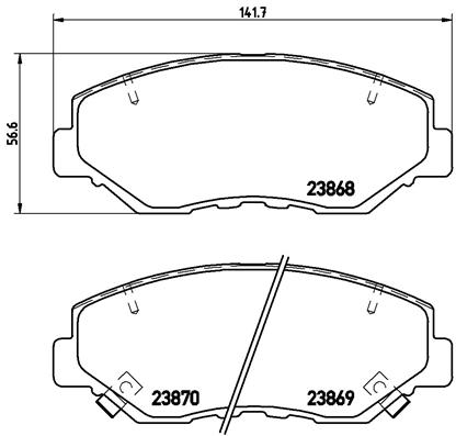 Placute frana BREMBO P 28 035