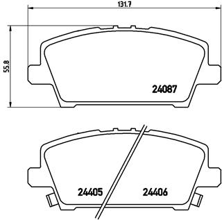 Placute frana BREMBO P 28 037