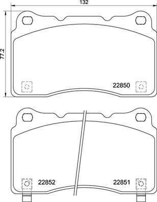 Placute frana BREMBO P 28 099